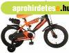 Volare Sportivo narancssrga/fekete gyerek bicikli, 14 colos