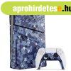 PlayStation 5 Slim Blue Wave Camo konzolborts