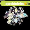 StormDuo - cseh pr�selt k�tlyuk� gy�ngy - Crystal AB - 3x7mm