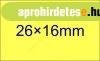26x16mm citrom ORIGINAL razcmke - szgletes