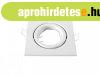 Spot keret (L) / Feh�r (faerezetes) sz�gletes GU10/MR16 fix