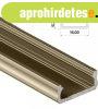 LED Alumnium Profil ltalnos U alak [D] Bronz 2,02 mter