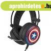 Marvel fejhallgat - Amerika Kapitny 001 USB-s gamer fejhal