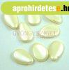 Pr�selt vir�gszirom gy�ngy - 11x16mm - Pastel Vanilla
