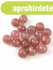 Kvarc gy�ngy - Eper - 8mm