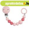 Baby-Nova szilikon cumitart� l�nc - r�zsasz�n 