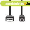 Nedis USB2.0 USB-A dug - USB-B dug kbel, 480Mbs, 10W, hos