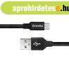 COLORWAY Kbel, USB CW-CBUC048-BK, Type-C 2.4A 25CM fekete