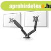 Nedis MMDOSGS110BK g�zrug�s asztali monitor tart�, dupla, 15