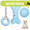 3db Puha Gumi Kutyus R�g�j�t�k szett kiskuty�knak