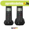 GIGASET DECT telefon, PURE 200 Duo, fekete