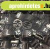 M�retjelz� v�llf�ra - FEKETE alap - feh�r bet� (XXS)