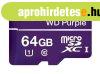 WD Purple 64GB QD101, Class 10 UHS-1 microSDXC memriakrtya