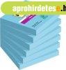 �ntapad� jegyzett�mb, 76x76 mm, 6x90 lap, 3M POSTIT "Su