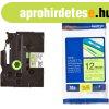 Brother TZE-C31 lamin�lt P-touch szalag (12mm) Black on Yell