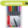 Alkoholos marker k�szlet 0,4mm, STABILO OHPen S, 8 klf. sz�n