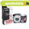 Feliratoz�g�p szalag XR-18WER1 18mmx8m Casio piros/feh�r