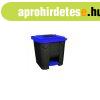 Szemetes kuka ped�los m�anyag 30 literes fekete/k�k UP200K