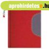 Hat�rid�napl� Memphis A5 napi feh�r lapokkal Piros-sz�rke Da