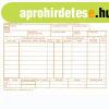 Anyagbev�telez�si bizonylat A5, 25x4lapos 8 t�teles B.12-111