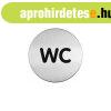 Piktogram, inform�ci�s t�bla, �tm�r� 83mm, WC Durable ez�st