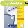 Etikett c�mke, 70 x29,7mm, univerz�lis, 30 c�mke/�v, 100 �v/