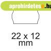 �raz�szalag 22x12mm, csak Meto 622- 722 g�pekhez 10 tekercs/