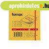 Jegyzett�mb �ntapad�, 75x75mm, 80lap, Fornax neon narancs