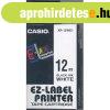 Feliratoz�g�p szalag XR-12WE1 12mmx8m Casio fekete/feh�r