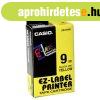 Feliratoz�g�p szalag XR-9YW1 9mmx8m Casio fekete/s�rga