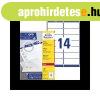 Etikett c�mke, 99,1x38,1mm, �ntapad� 14 c�mke/�v 100 �v/dobo
