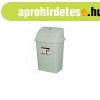 Szemetes kuka billen� fed�llel m�anyag 9 literes sz�rke UP11