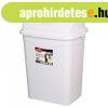 Szemetes kuka billen� fed�llel m�anyag 16 literes feh�r UP11