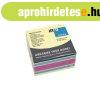 Jegyzett�mb �ntapad�, 75x75mm, 450lap, Info Notes neon s�rga
