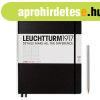 Notesz A4, n�gyzetr�csos master slim Leuchtturm fekete 
