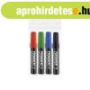 Alkoholos marker k�szlet, 3mm, kerek hegy� Ico 11, 4 klf.sz�
