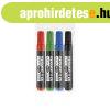 Alkoholos marker k�szlet, 3mm, kerek hegy� Ico 11XXL, 4 klf.