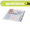 Elv�laszt�lap, A4, Maxi regiszteres 1-12 lamin�lt karton el�