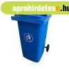 Szemetes kuka fedeles gurul�s kommun�lis 240 literes k�k