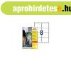 Etikett c�mke, 99,1 x67,7mm, ultra ellen�ll� 8 c�mke/�v, 40 