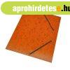 Gumis mappa A4, presp�n jelleg� karton 350g. narancs