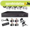 AHD komplett biztonsgikamera rendszer kzponti egysggel s