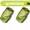 Granite Juicy Nipple Schrader szelepsapka (2 p�r) [z�ld]