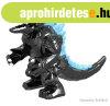 Godzilla jelleg� mini figura fekete-k�k