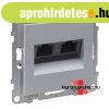 Legrand Suno 2xRJ45 Cat. 5e UTP csatlakoz�aljzat alum�nium, 