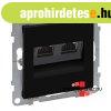 Legrand Suno 2xRJ45 Cat. 6A STP csatlakoz�aljzat fekete, Leg