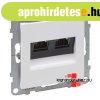 Legrand Suno 2xRJ45 Cat. 6A STP csatlakoz�aljzat feh�r, Legr