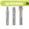 EXTOL PREMIUM dug�kulcs adapter k�szlet 3db-os; 1/4 - 3/8 - 