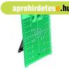 M�gneses c�lt�bla - z�ld, t�maszt� l�bbal. 10.5 cm x 7.4 cm
