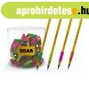 Ceruza markolat, spir�l, szilikon, neon, 72 db/display, Silk